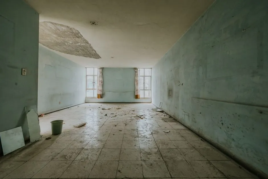 Water-damaged room with peeling paint in McKinney, TX